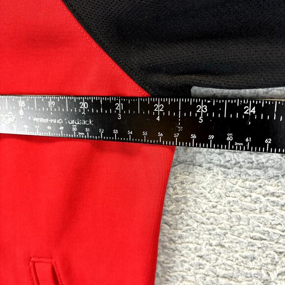 LRL Ralph Lauren Jacket Womens XL Red Preppy Crest Logo Lightweight Pockets LS - Picture 7 of 10